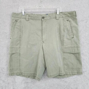 Tommy Bahama Mens 42LG Olive Cargo Shorts Cotton/Spandex 14PT